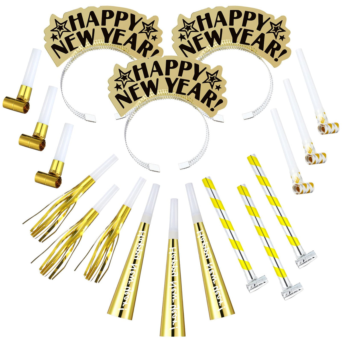 Lenwen 18 Pcs New Years Eve Noise Makers Horn Blowers - Lenwen Official Imagery - 8