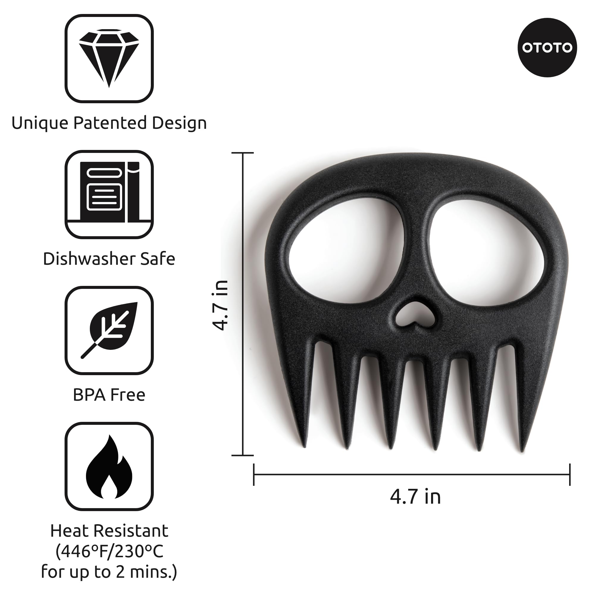 OTOTO New Meat Muncher Meat Claws - Meat Shredder Claws, BBQ Accessori - View 2
