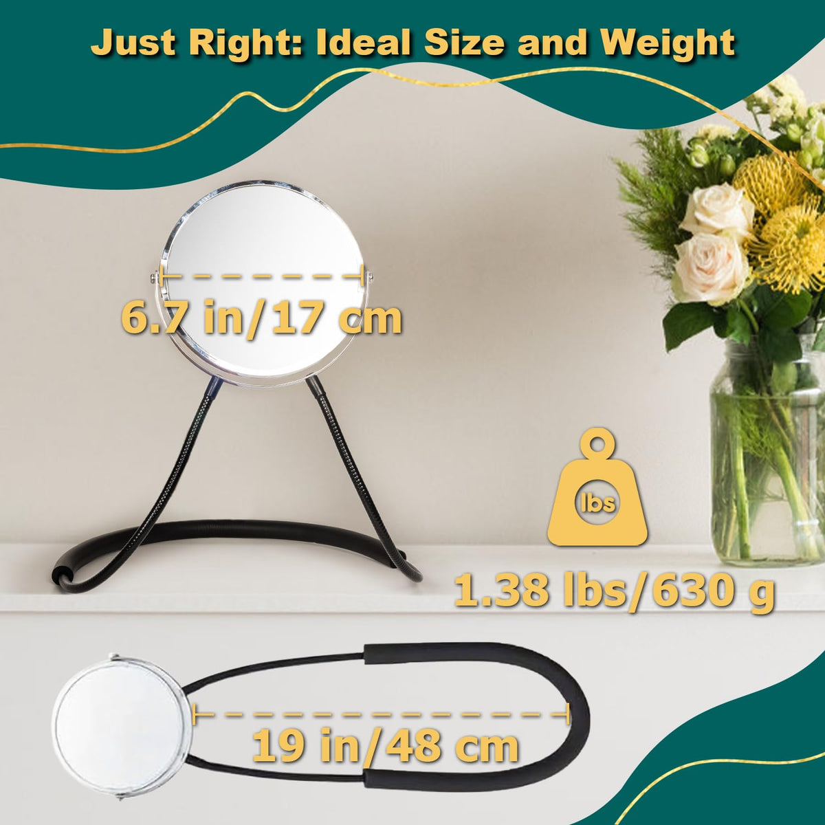Double Sided Mirror to See Back of Head 360 Hair Cutting - BESZONE Official Imagery - 6