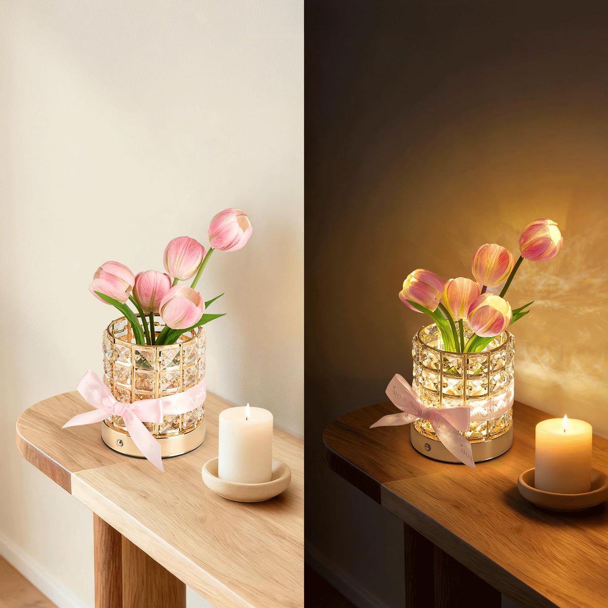 Flower Lamp Rechargeable Tulip Night Light with Cordless - NuuNuy Official Imagery - 6