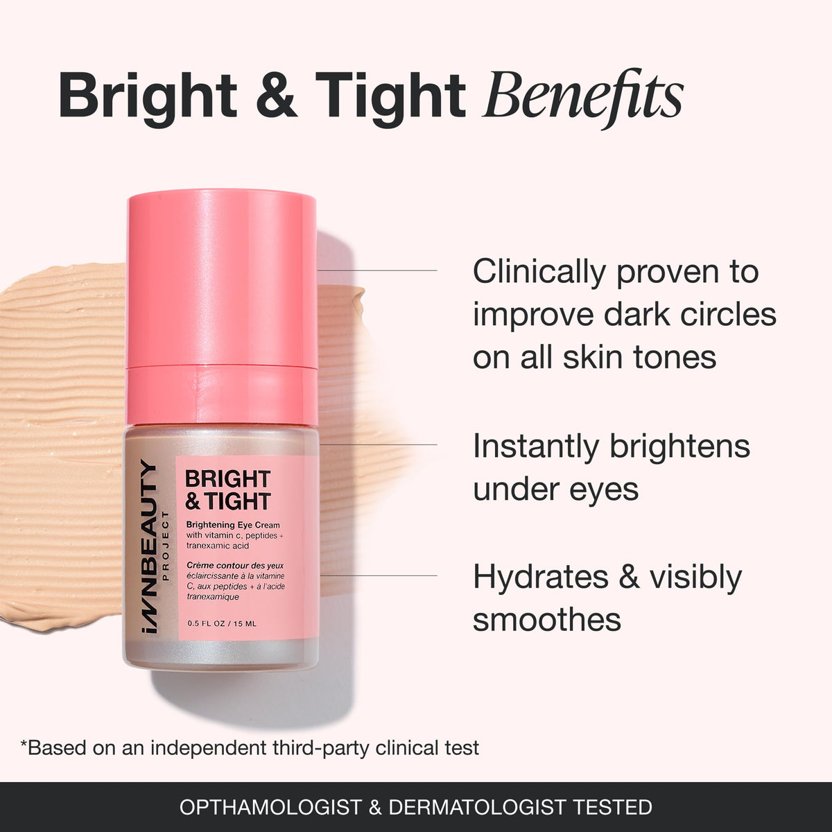 Innbeauty Project Bright Tight Refillable Eye Cream 0 5 oz - Innbeauty Project Official Imagery - 3