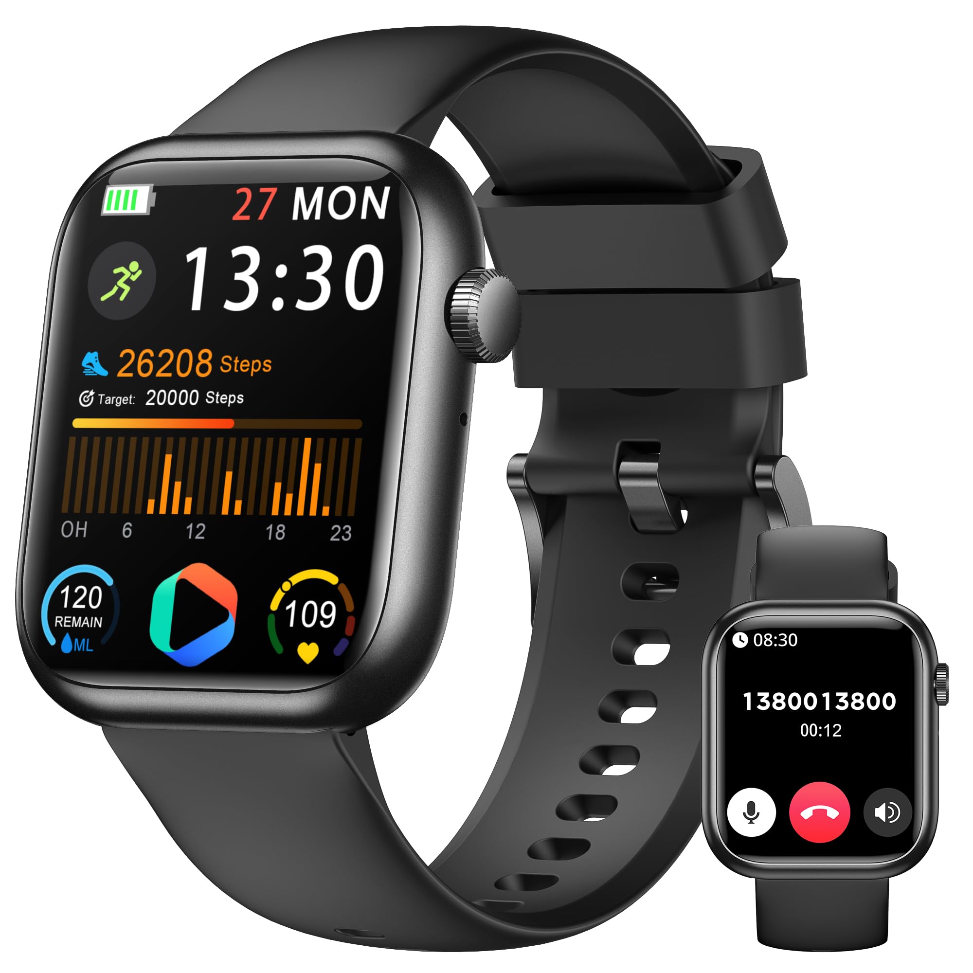 Smart Watch for Men Women(Answer/Make Call), 1.83" Fitness Watch - Product Imagery