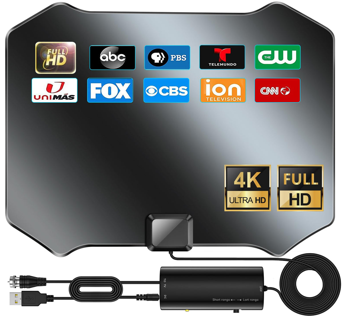 Digital TV Antenna for Smart TV Indoor TV Antenna for Local - JM NEXLOV Official Imagery - 1
