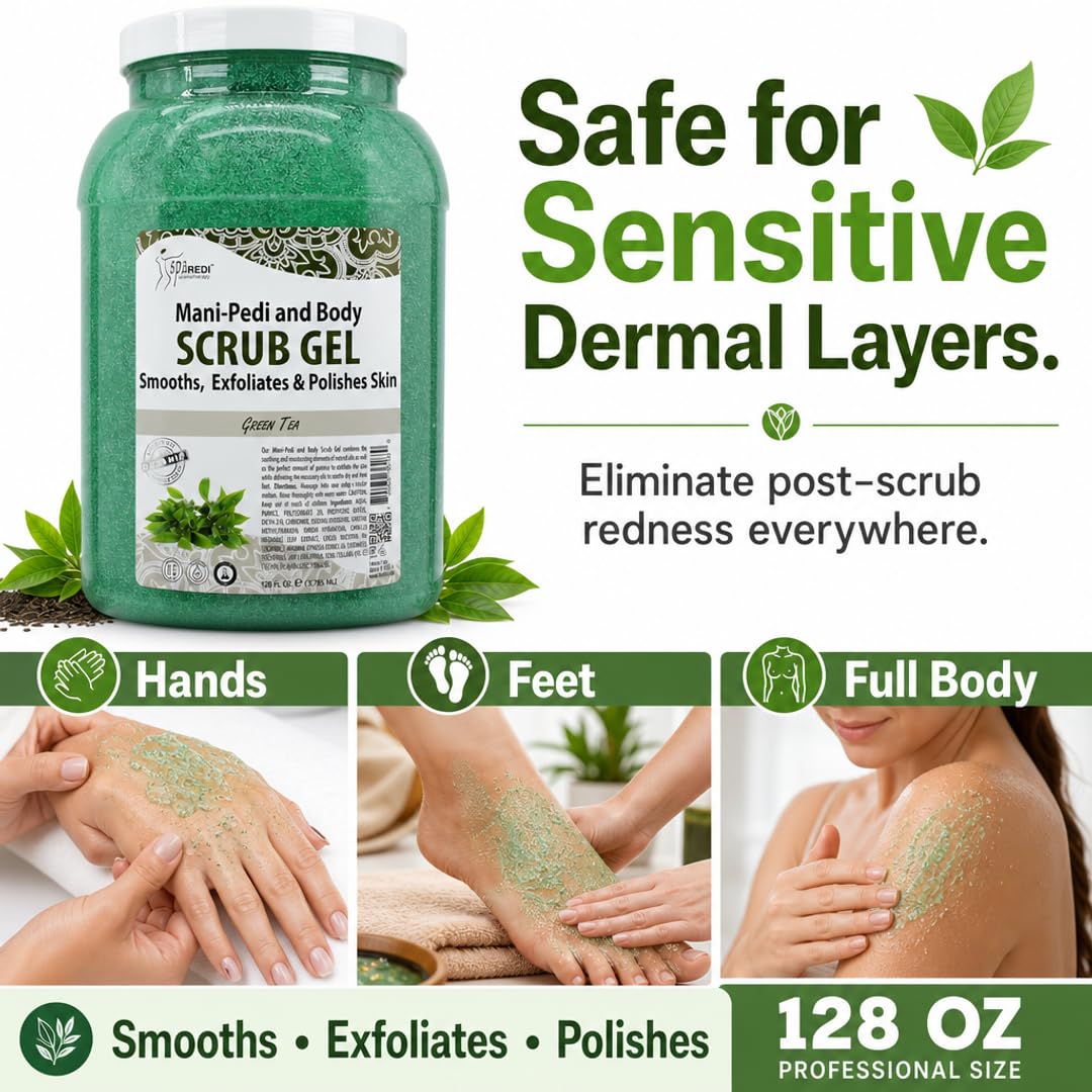 SPA REDI Exfoliating Body & Foot Scrub - Dual Action Exfoliating & Hydrating Tr - SPA REDI Official Product View 7