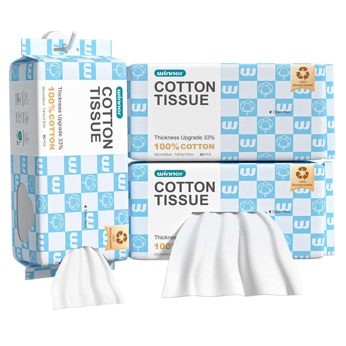 Winner Thicker Hangable Face Towels 100 Cotton 240 Count 3 - Winner Official Imagery - 2