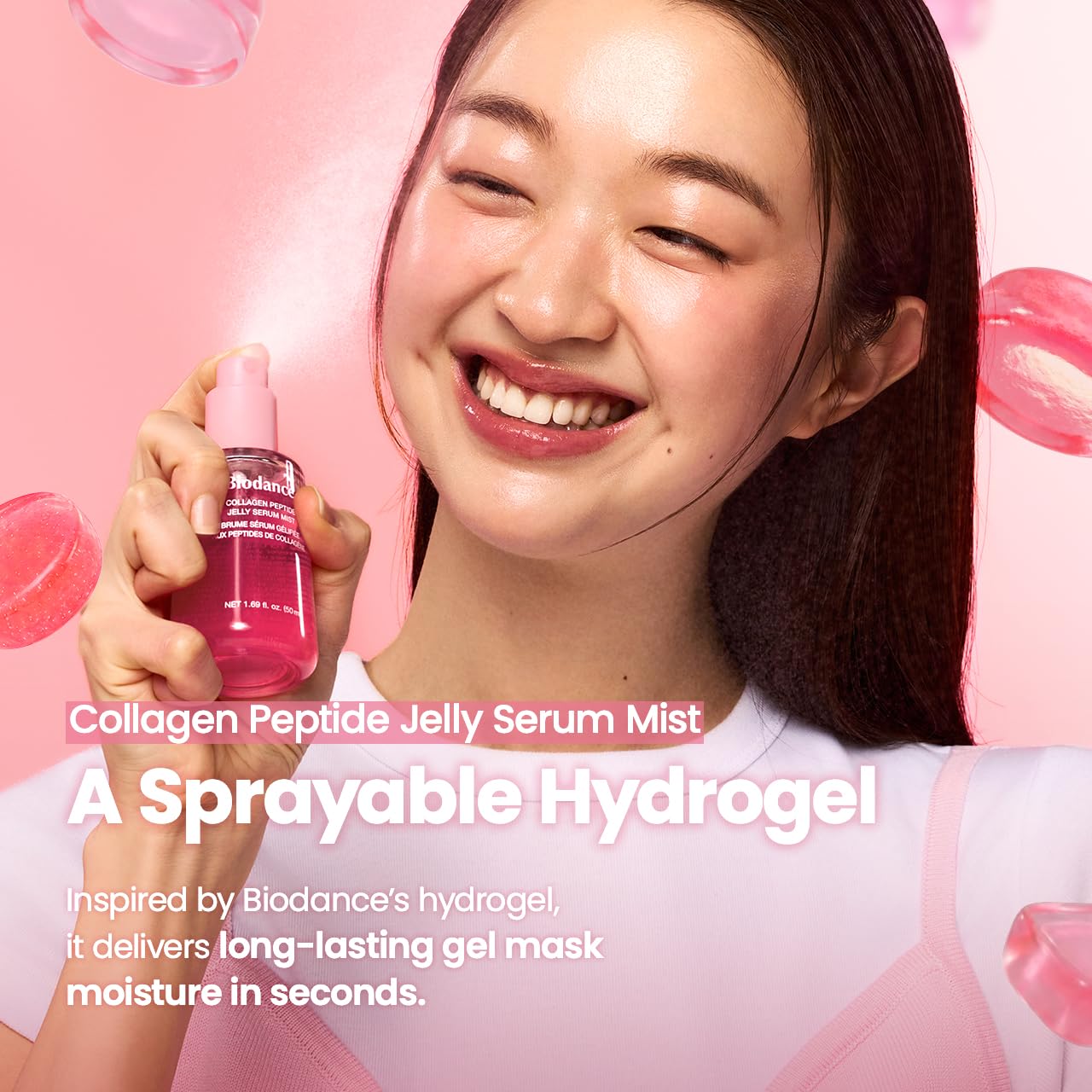 BIODANCE Collagen Peptides Jelly Serum Mist, Hydrating Face - BIODANCE