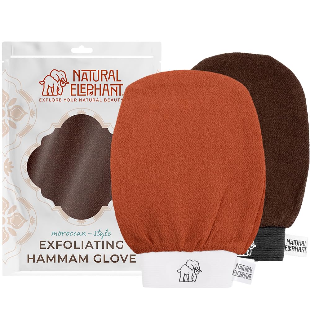 Natural Elephant Exfoliating Hammam Glove - Authentic Moroccan Kessa Body Scrub Mi - Natural Elephant Official Product View 9