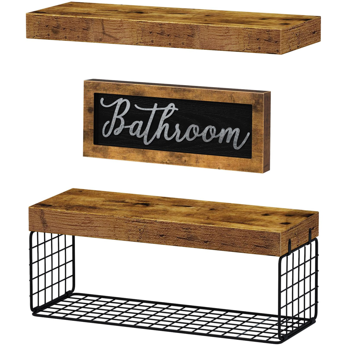 QEEIG Bathroom Shelves with Decor Sign - QEEIG Official Imagery - 7