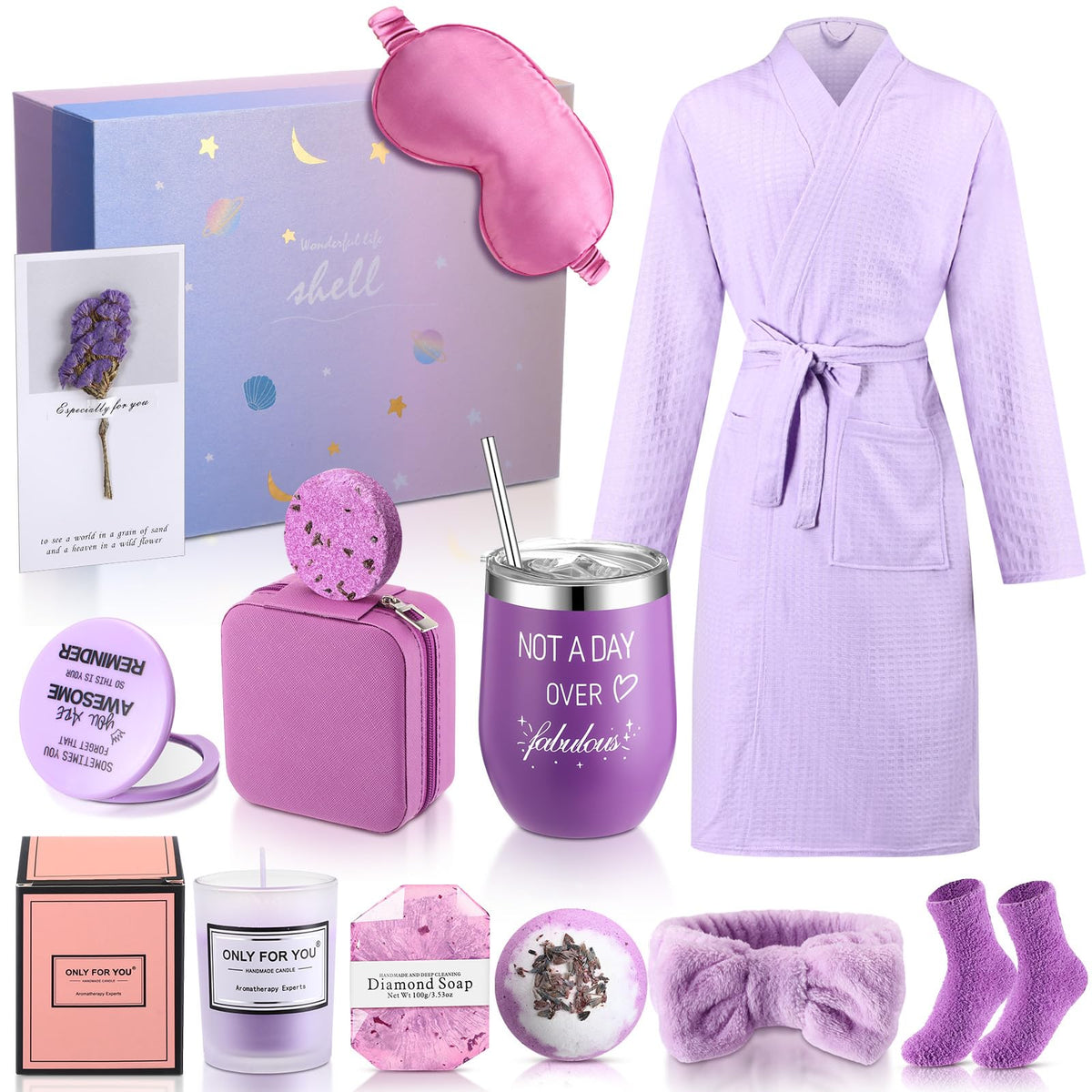 Nuogo 13 Pcs Birthday Gifts for Women Spa Basket Set for - Nuogo Official Imagery - 2