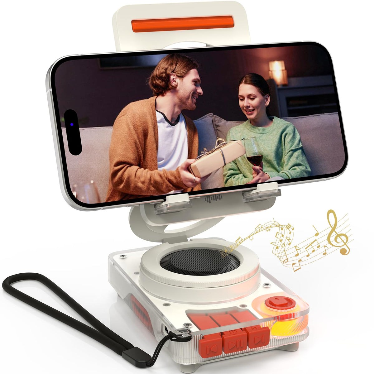 ANCwear Cell Phone Stand with Bluetooth Speaker Gifts for - ANCwear Official Imagery - 1