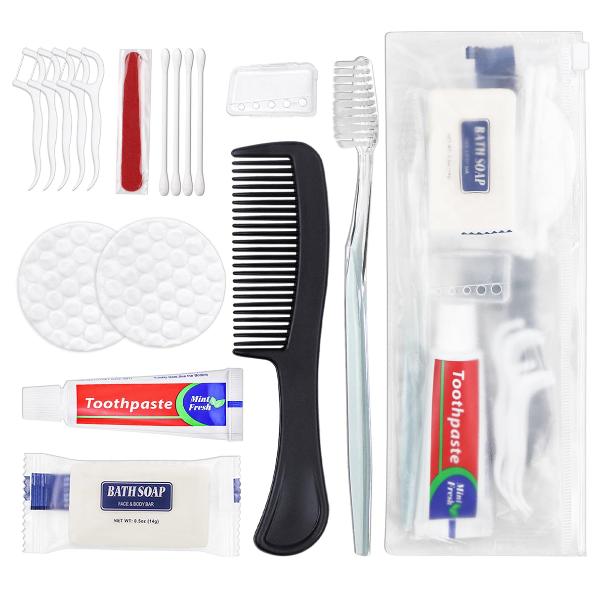 100 Sets Personal Hygiene Kit Bulk Disposable Toothbrushes - HQSLsund Official Imagery - 2