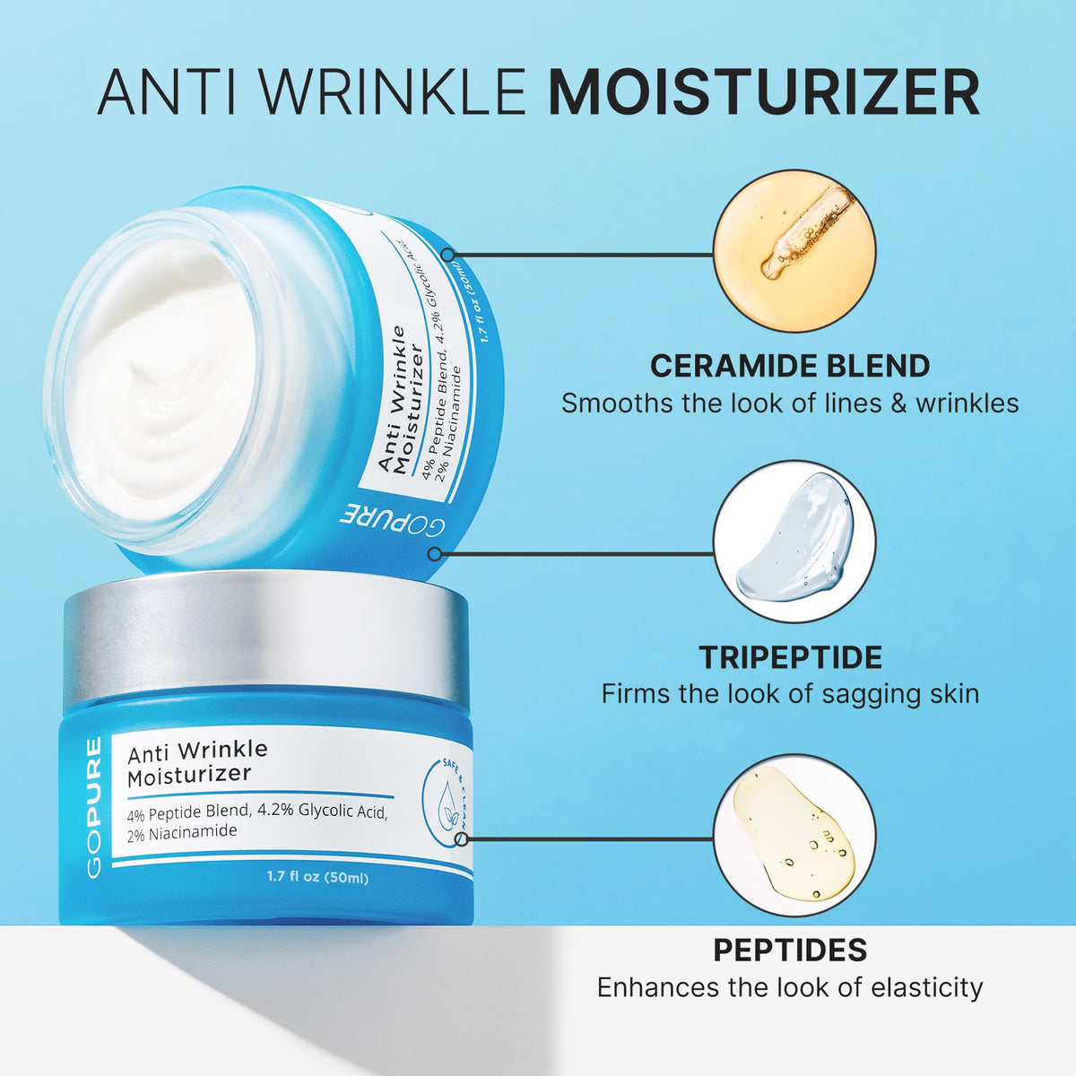 goPure Glyco Peptide Anti Wrinkle Face Cream - goPure Official Imagery - 4