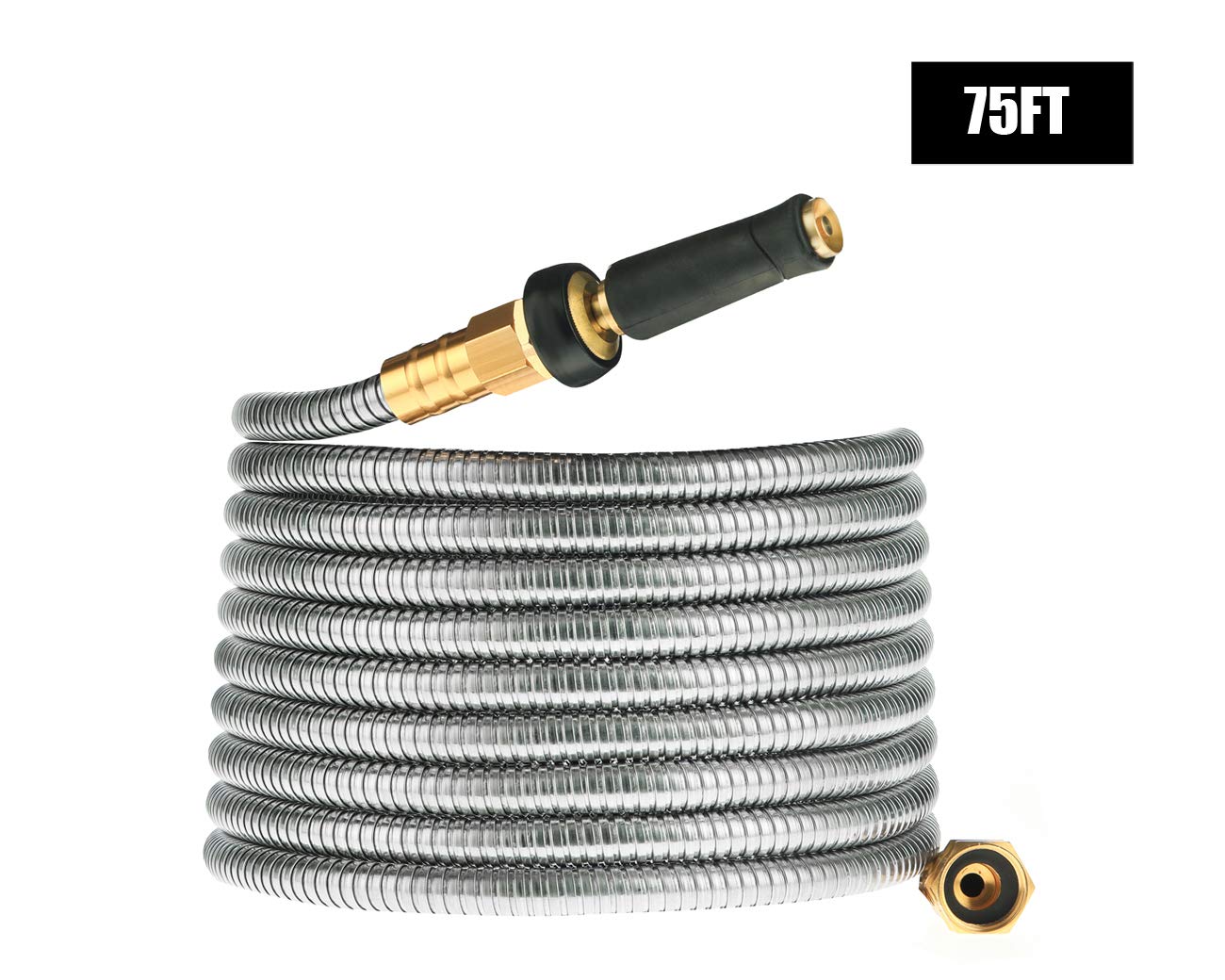 Rosy Earth Expandable Metal Garden Hose 75 FT - 304 Stainless Ste - Rosy Earth Official Product View 4