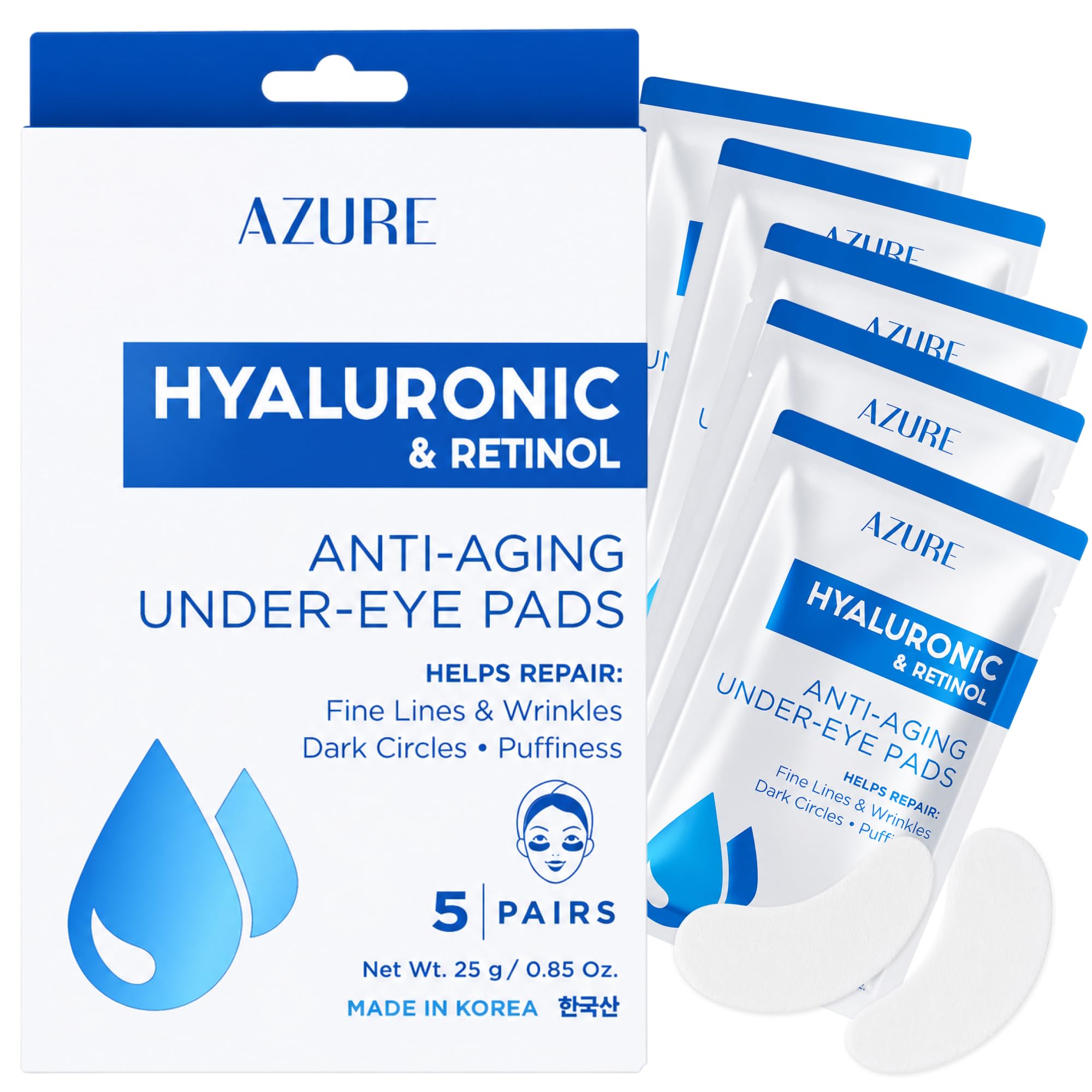 Vitamin C &amp; Collagen Korean Sheet Masks, Dermatologist Tested - Azure Cosmetics