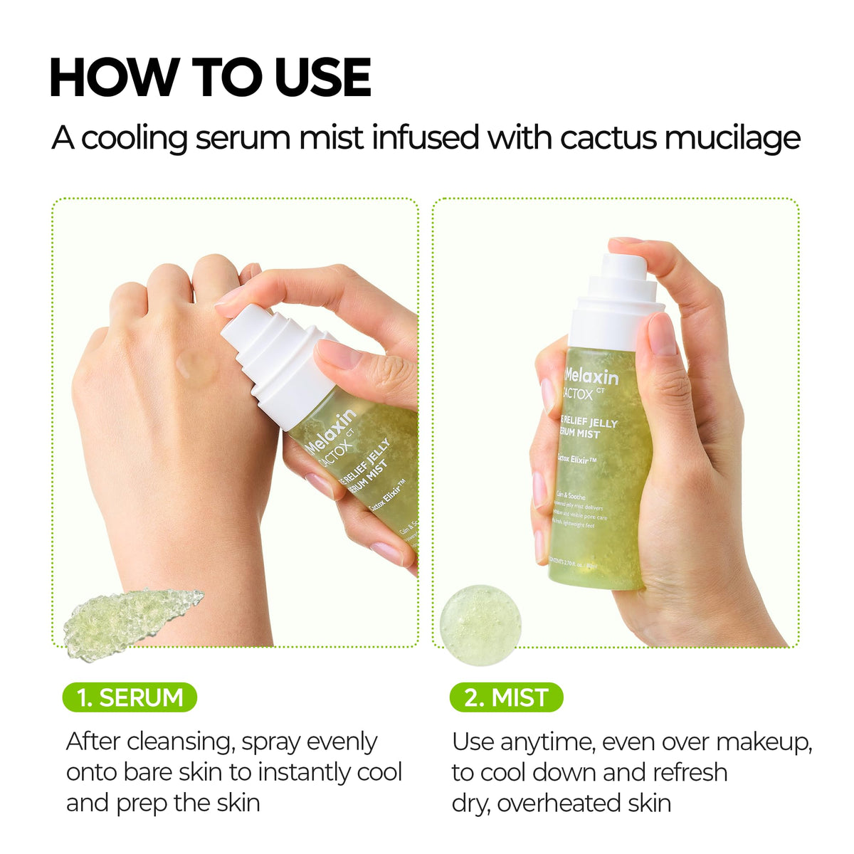 Dr Melaxin Cactox Pore Relief Jelly Serum Mist Instant - Dr.Melaxin Official Imagery - 8