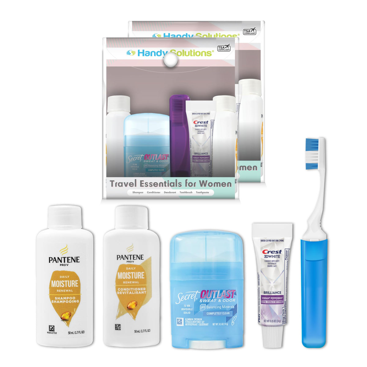 Handy Solutions Women s 6 Piece Travel Essentials Overnight - Handy Solutions Official Imagery - 2