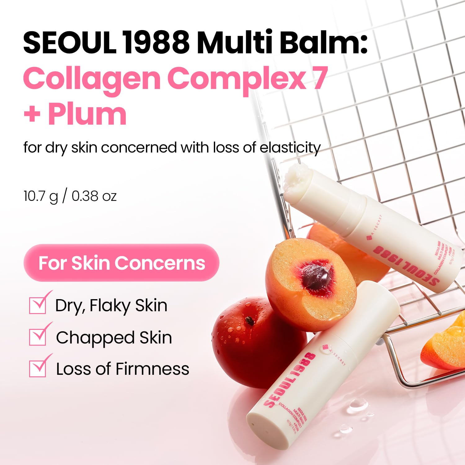 K-SECRET SEOUL1988 Collagen Multi Balm Stick for Under-Eyes & Smile lines - K-SECRET Official Product View 3