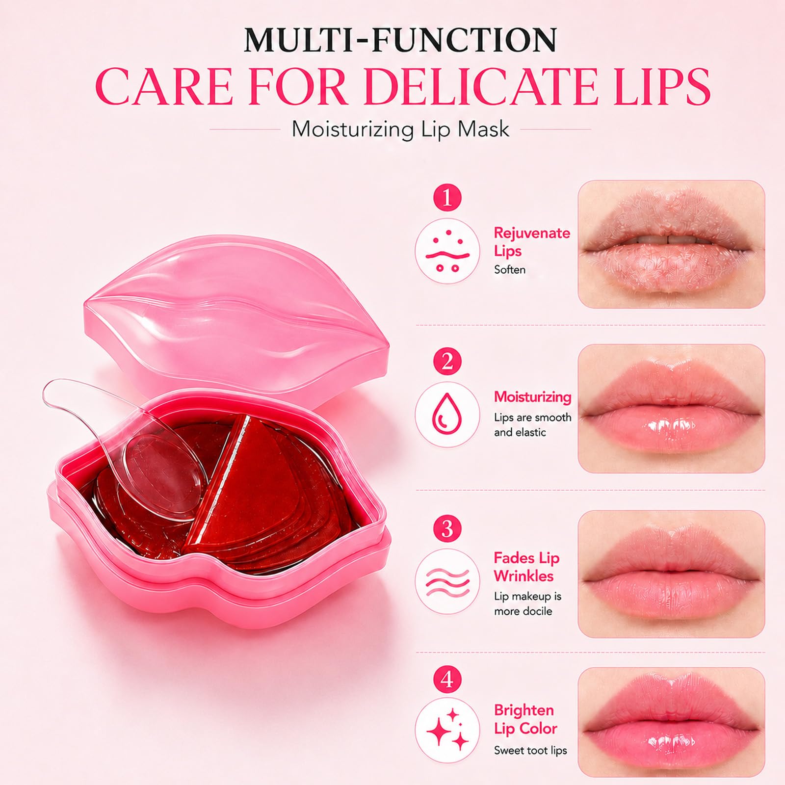 20Pcs Moisturizing Plumping Lip Masks Overnight Lip Sleeping - Miniling Official Product Imagery - 3