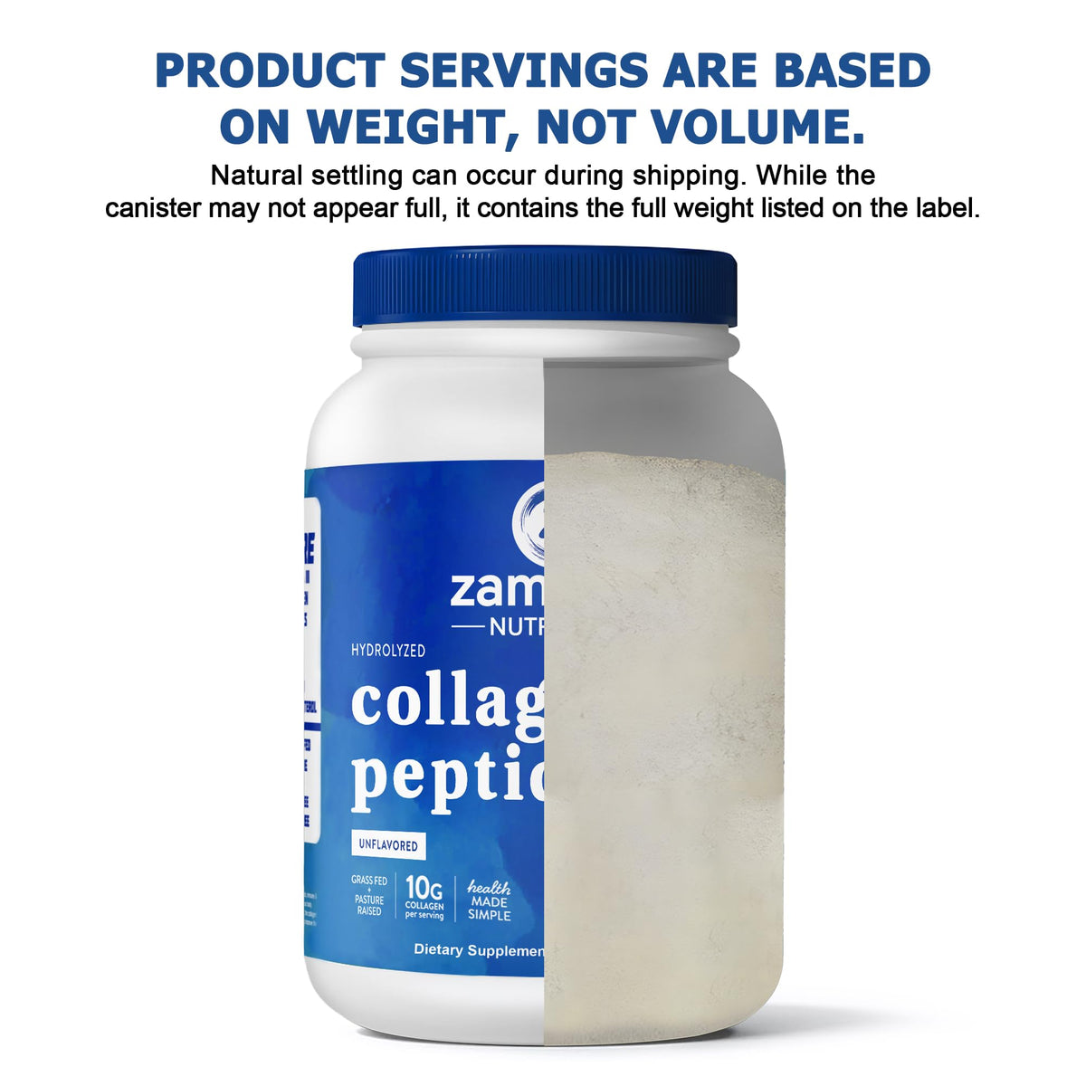 Zammex Collagen Peptides Powder Unflavored Grass Fed Type 1 - Zammex Official Imagery - 7