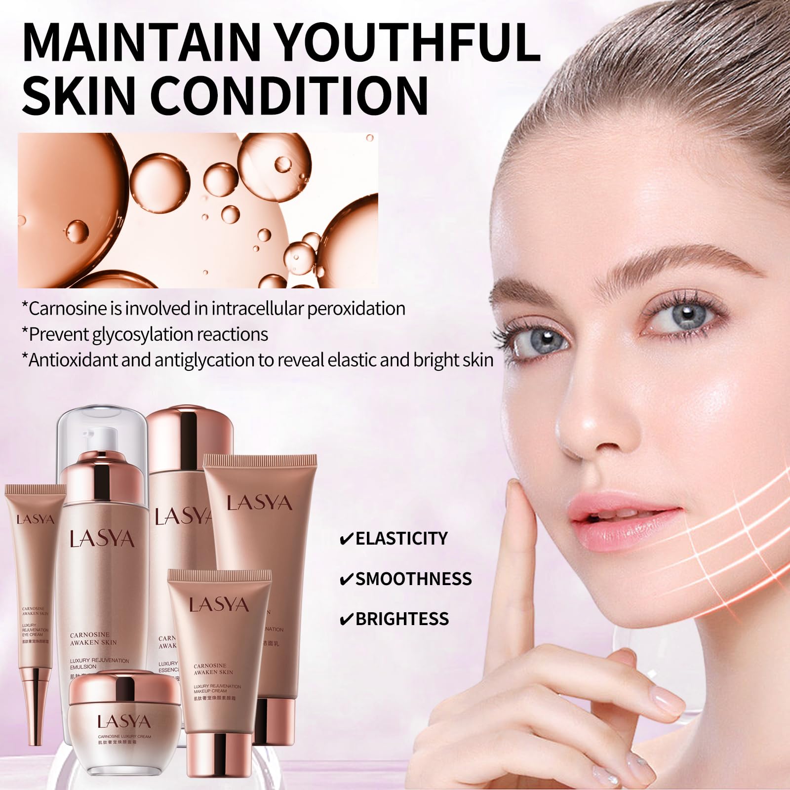 Revitalizing 6-Piece Anti-Aging Skin Care Set for Women – - R RadiantRise