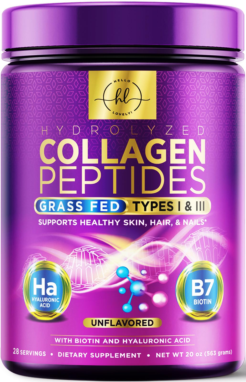 Collagen Peptides Powder 20G - Hello Lovely! Official Imagery - 2