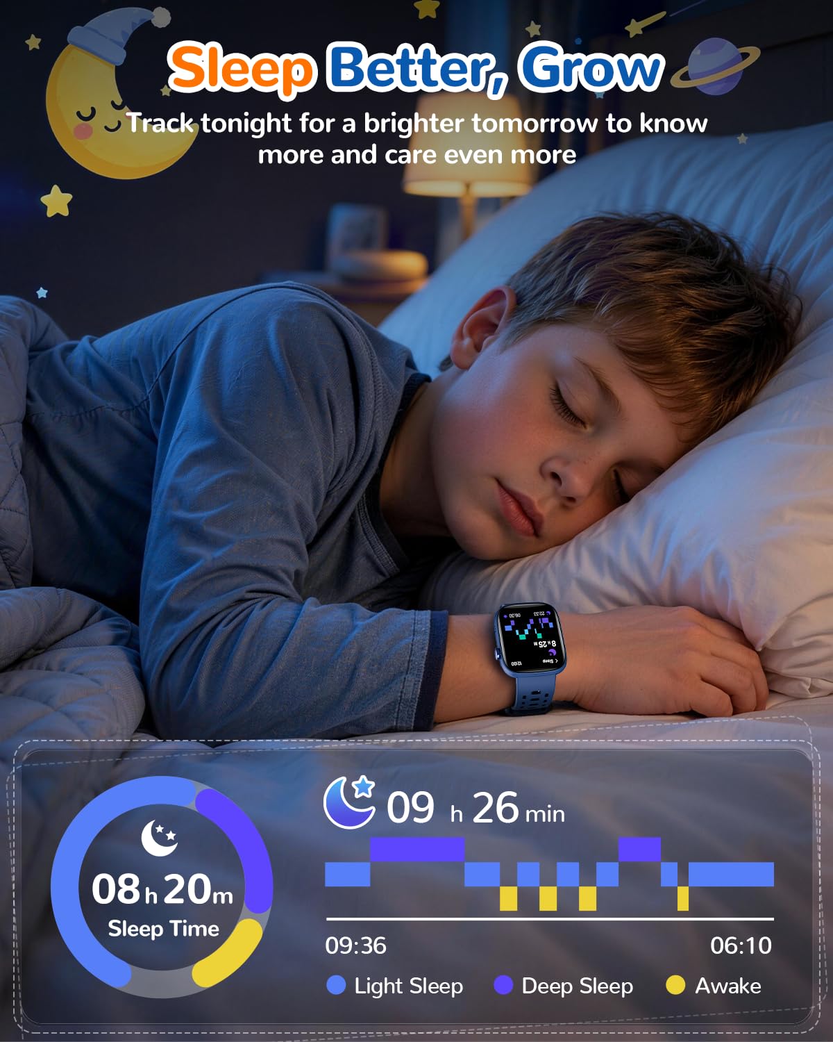 No App Fitness Tracker for Kids Gift Smart Watch Toys with 7 - Sanorum Official Imagery - 6