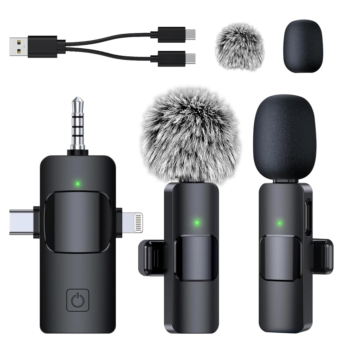 Mini Microphone for iPhone Android Camera 3 in 1 Wireless - SmaFun Official Imagery - 2