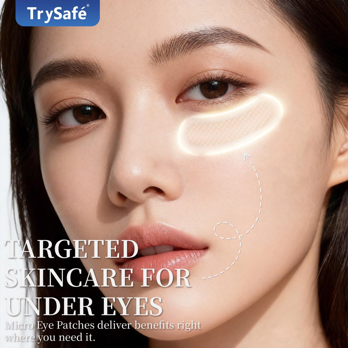 4 pairs PDRN Calcium Micro Eye Patches Under Eye Patches for - TrySafe Official Imagery - 3