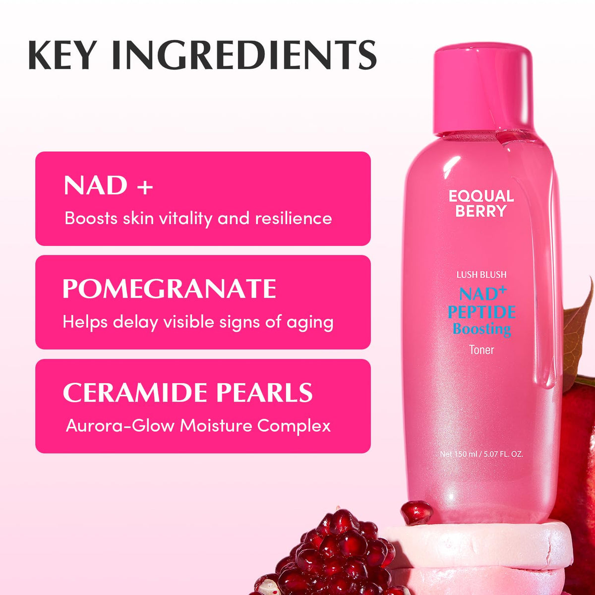 EQQUALBERRY NAD Peptide Boosting Toner NAD 5 13 Peptides - EQQUALBERRY Official Imagery - 6