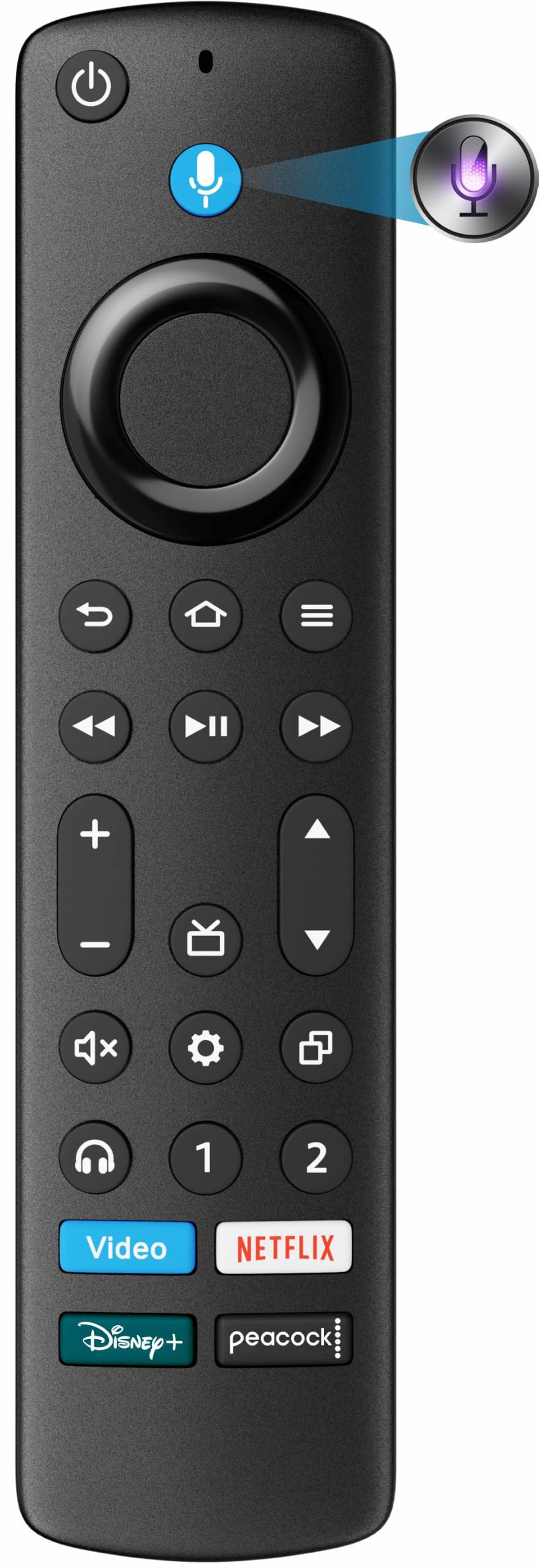 B BraiNice replacement remote control for Insignia, Toshiba, Hisense, and TCL smart TVs, compatible with models from 2020 to 2026.