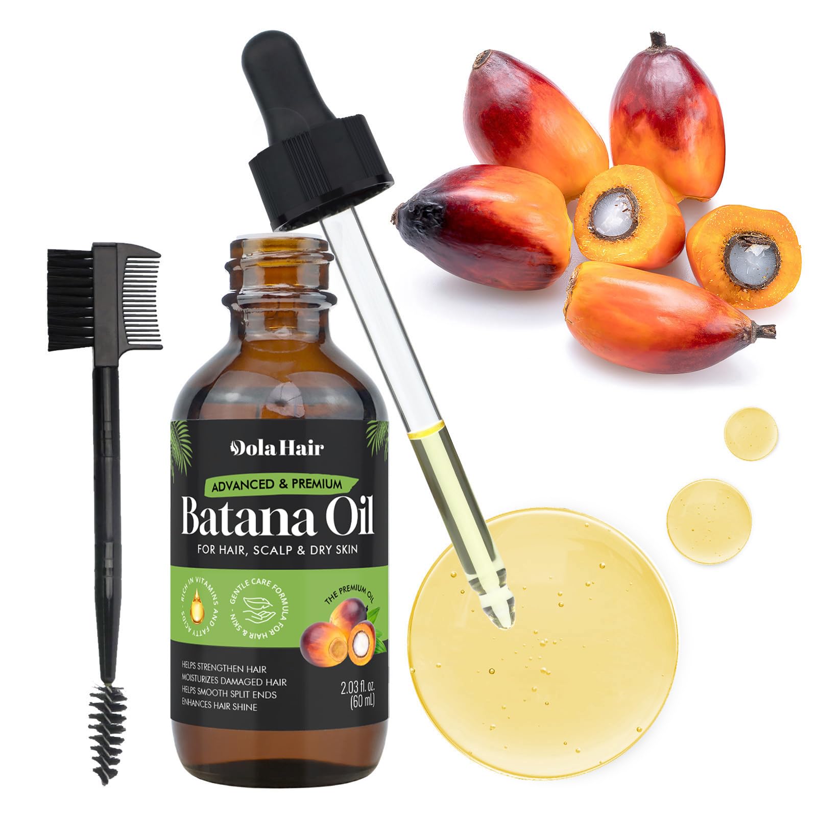 Dolahair Batana Oil for Hair, Scalp & Skin, Natural Elaeis Oleifera Kernel Oil, - Dolahair Official Product View 4