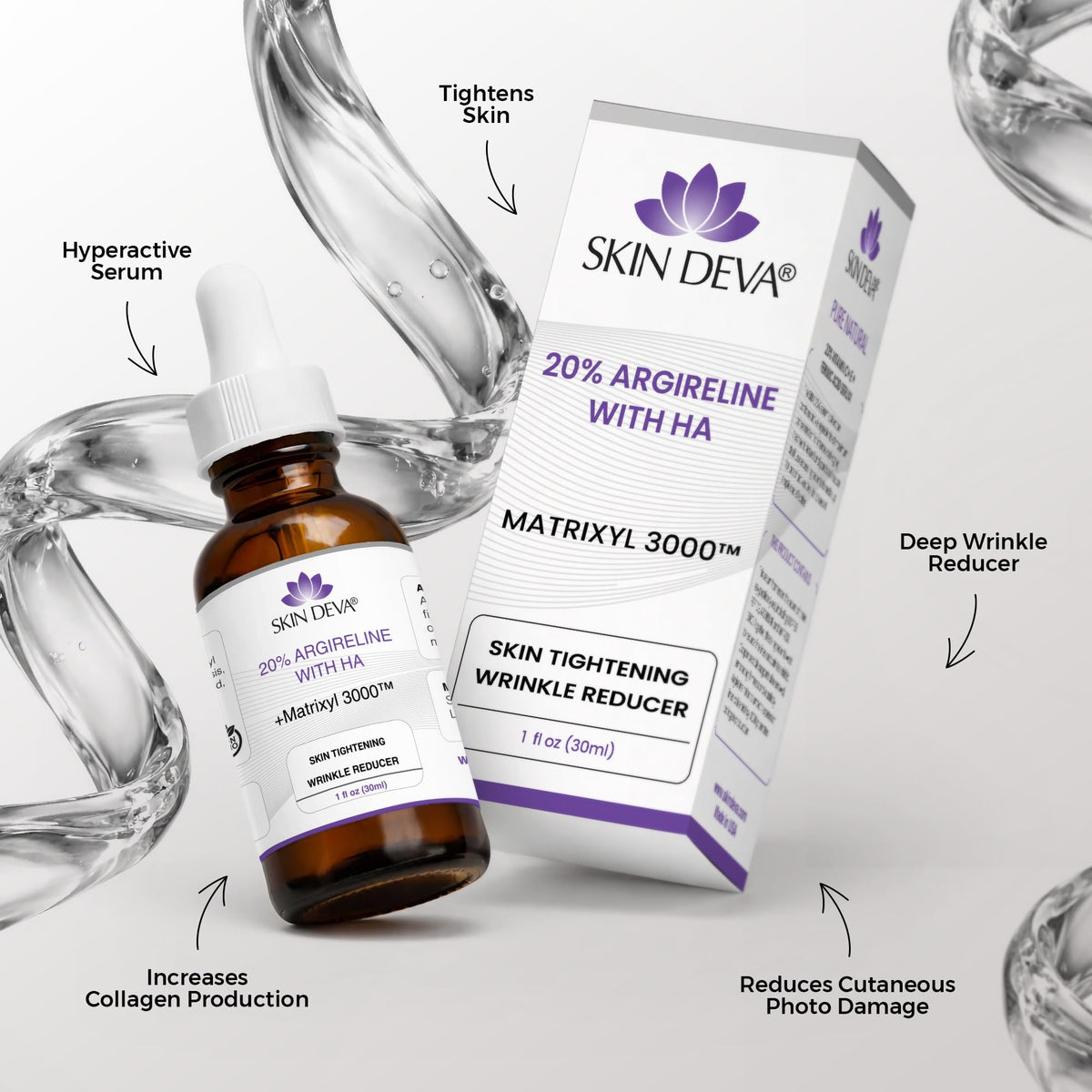SKIN DEVA Anti Aging Facial Serum Bundle Argireline 20 Serum - SKIN DEVA Official Imagery - 4