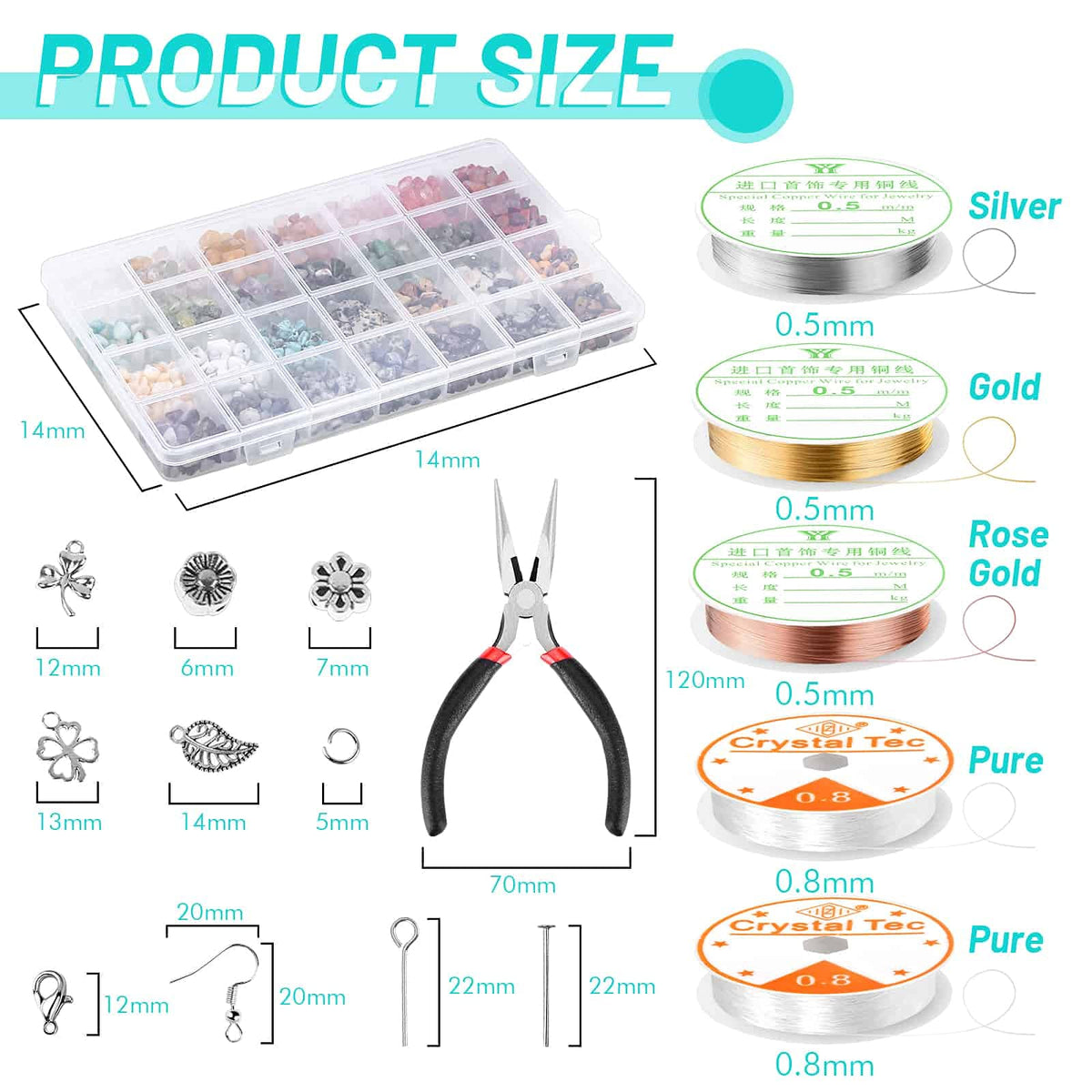 selizo Jewelry Making Kits for Adults Women with 28 Colors - selizo Official Imagery - 8