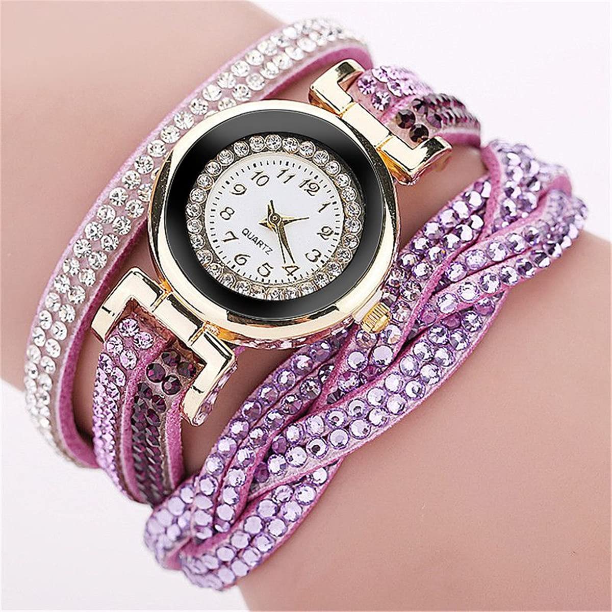 Fashion Rhinestone Watch Twine Bracelet Women Luxury Quartz - CdyBox Official Imagery - 4