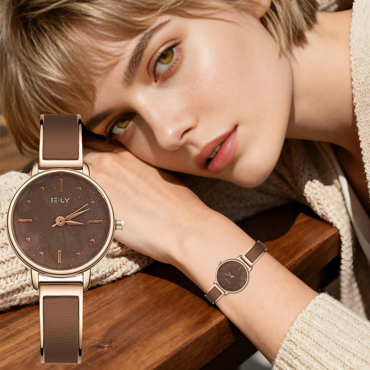 4 Pack Watches for Women Vintage Dress Analog Quartz Ladies - dayutech Official Imagery - 7
