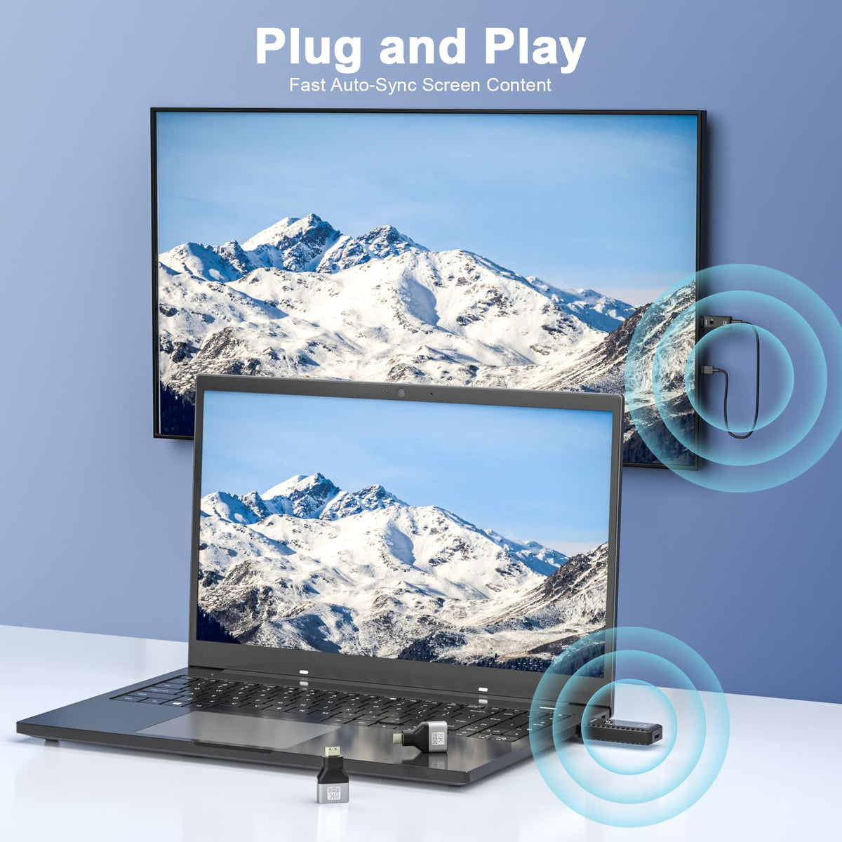 Wireless HDMI Transmitter and Receiver 328ft 100M Wireless - PWAYTEK Official Imagery - 3