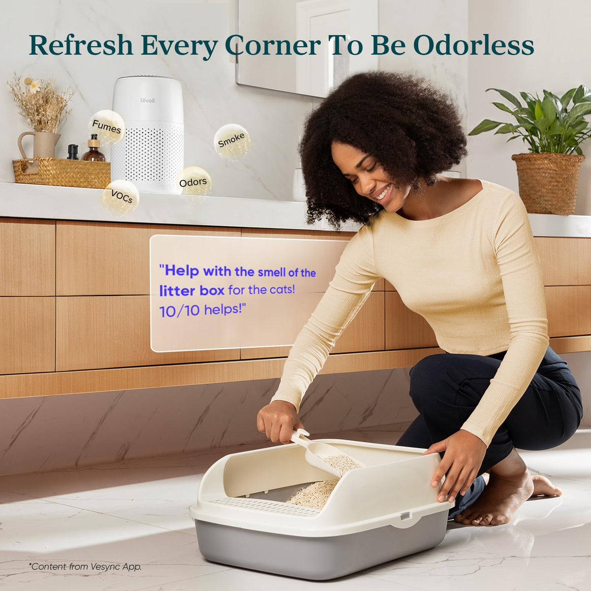 Levoit Air Purifiers for Bedroom Home Pets Dorm Room Small - Levoit Official Imagery - 5