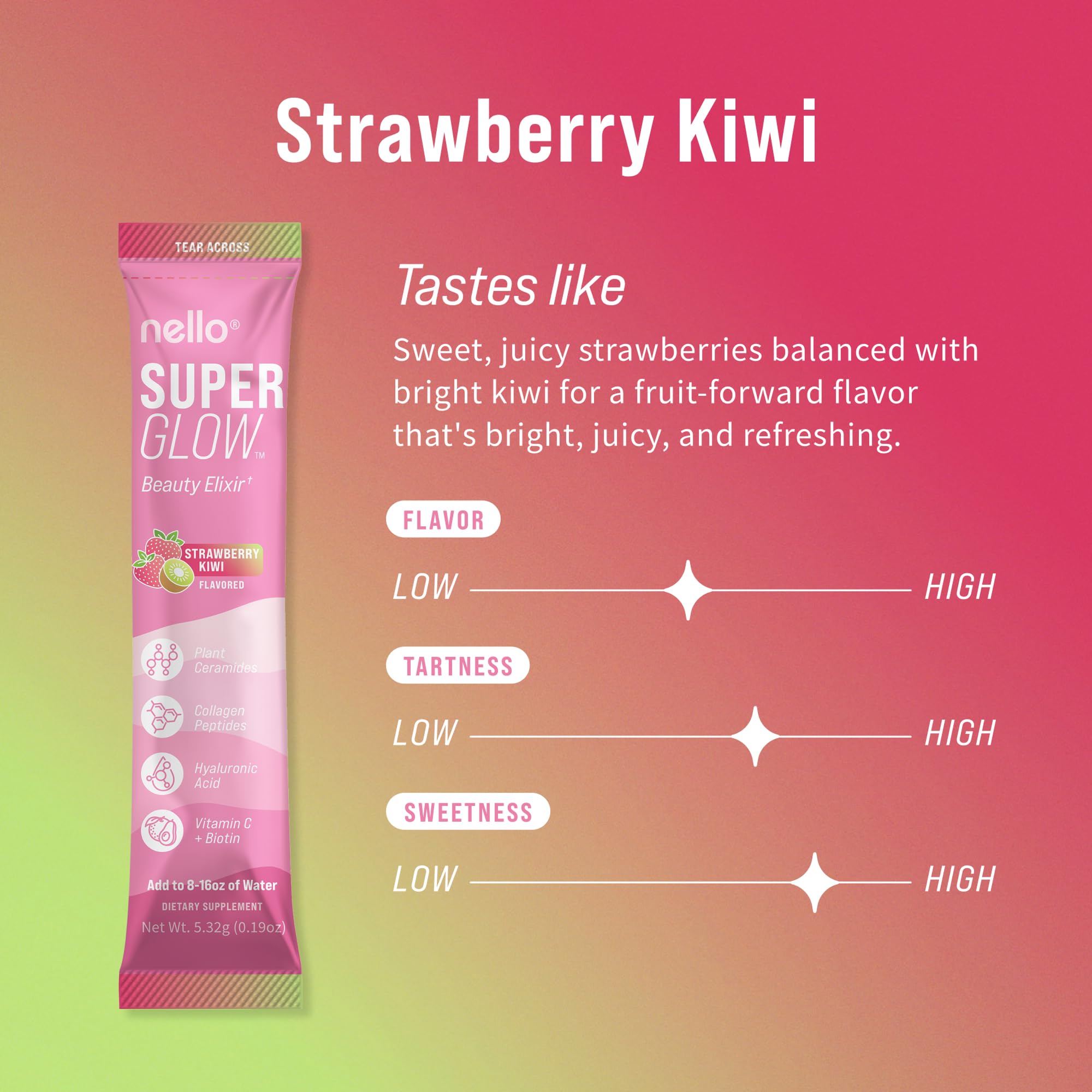 Nello Superglow Powdered Drink Mix Skin Hydration Glow Hair - Nello Official Imagery - 3