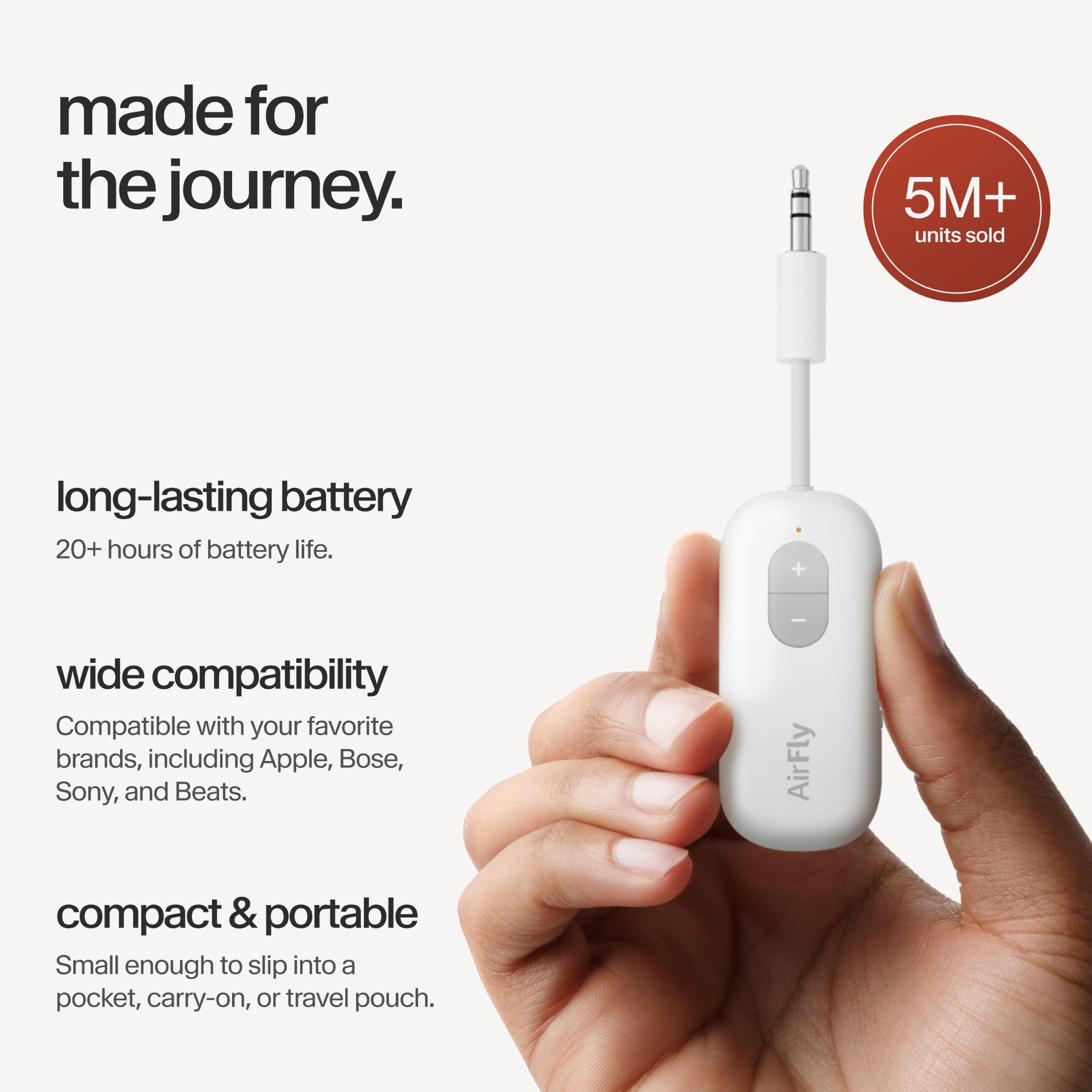 Twelve South AirFly SE, Bluetooth Wireless Audio Transmitter Adap by Twelve South - Angle View 5