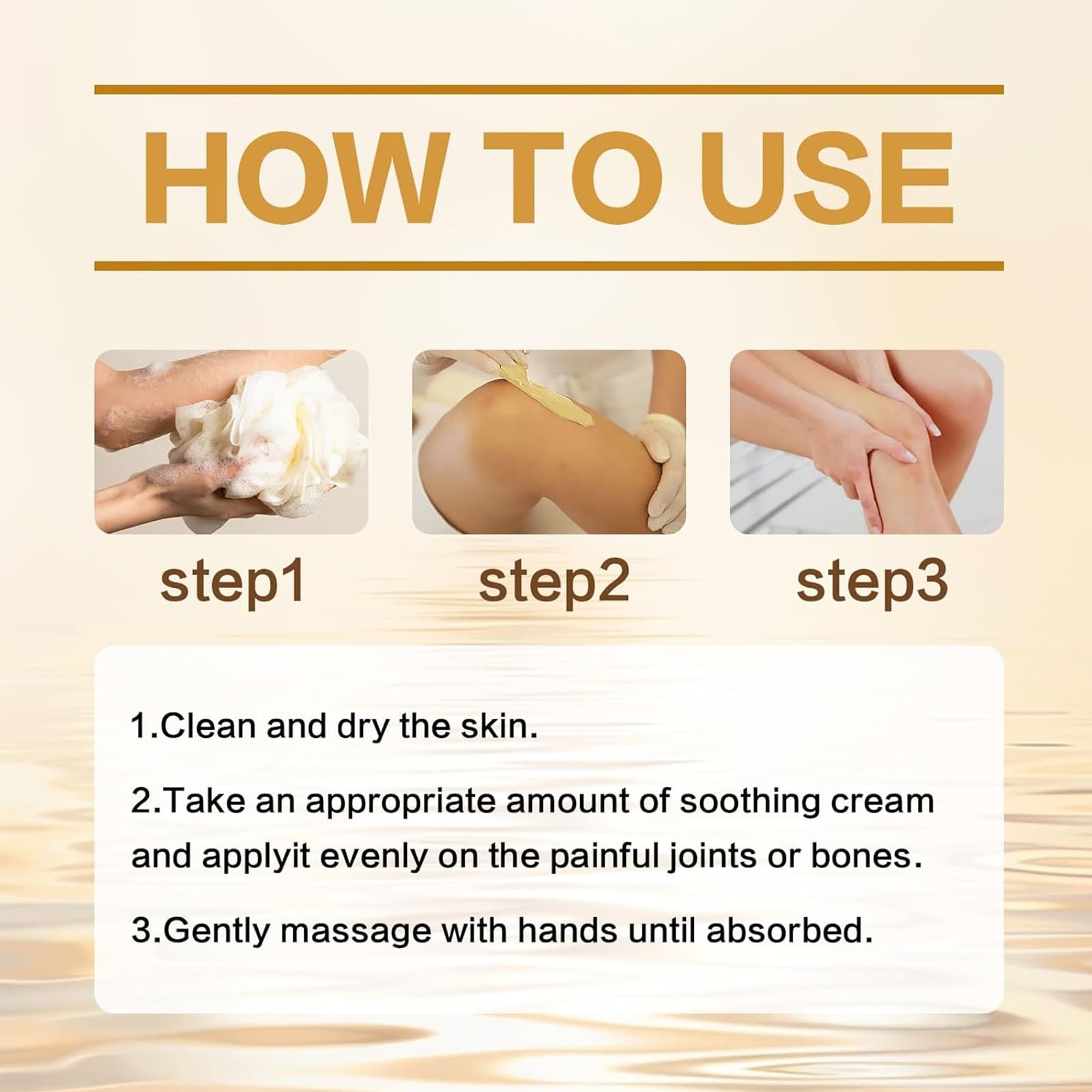 huatinent 2Pcs Bee Venom Cream,Bee Venom Relief Bone Healing Cream,Professional Bee Venom Joint Cream,For Back,Knee,Hands,Neck,Feet,All Skin Types