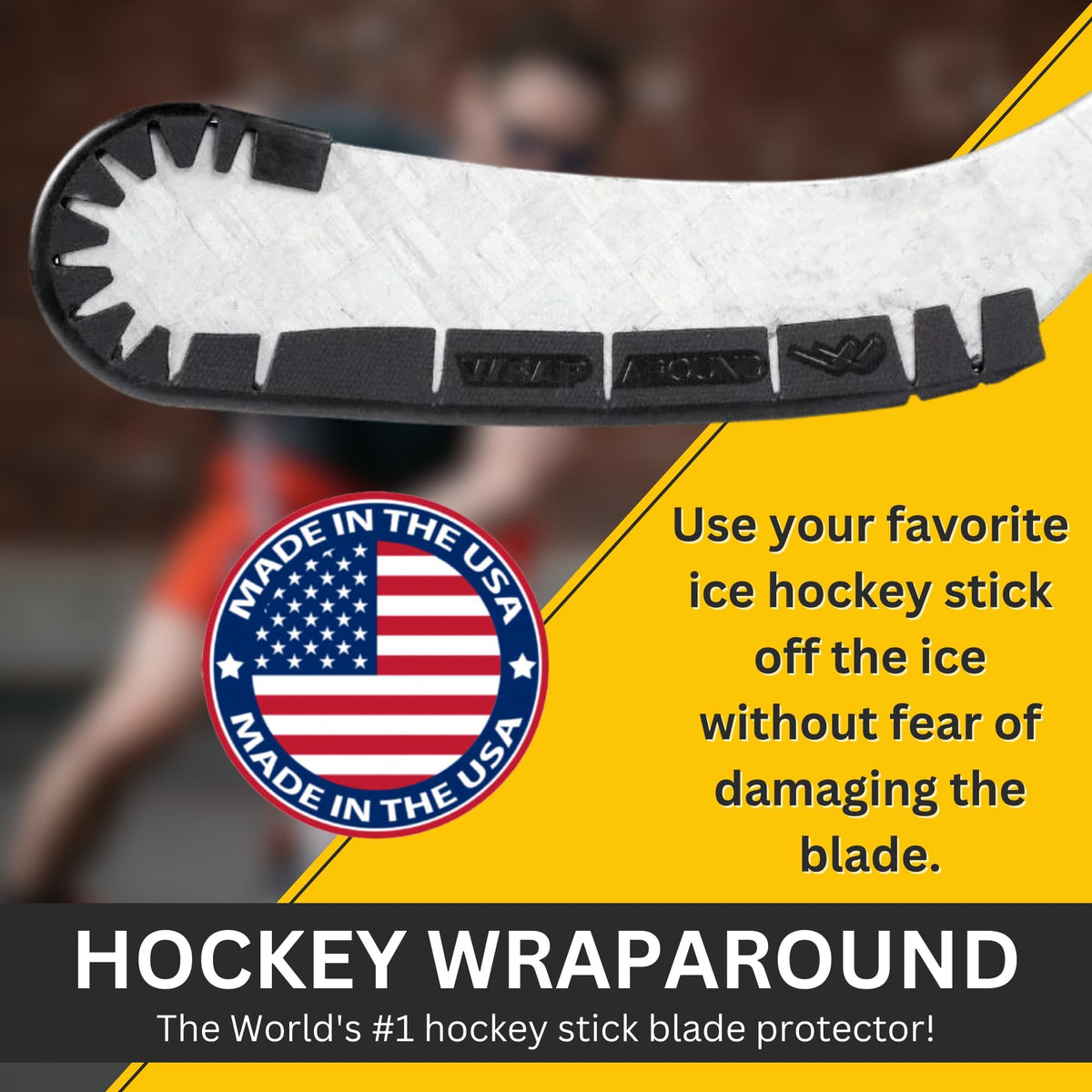 Wraparound Hockey Stick Blade Protector for Off Ice Training - Wraparound Official Imagery - 4