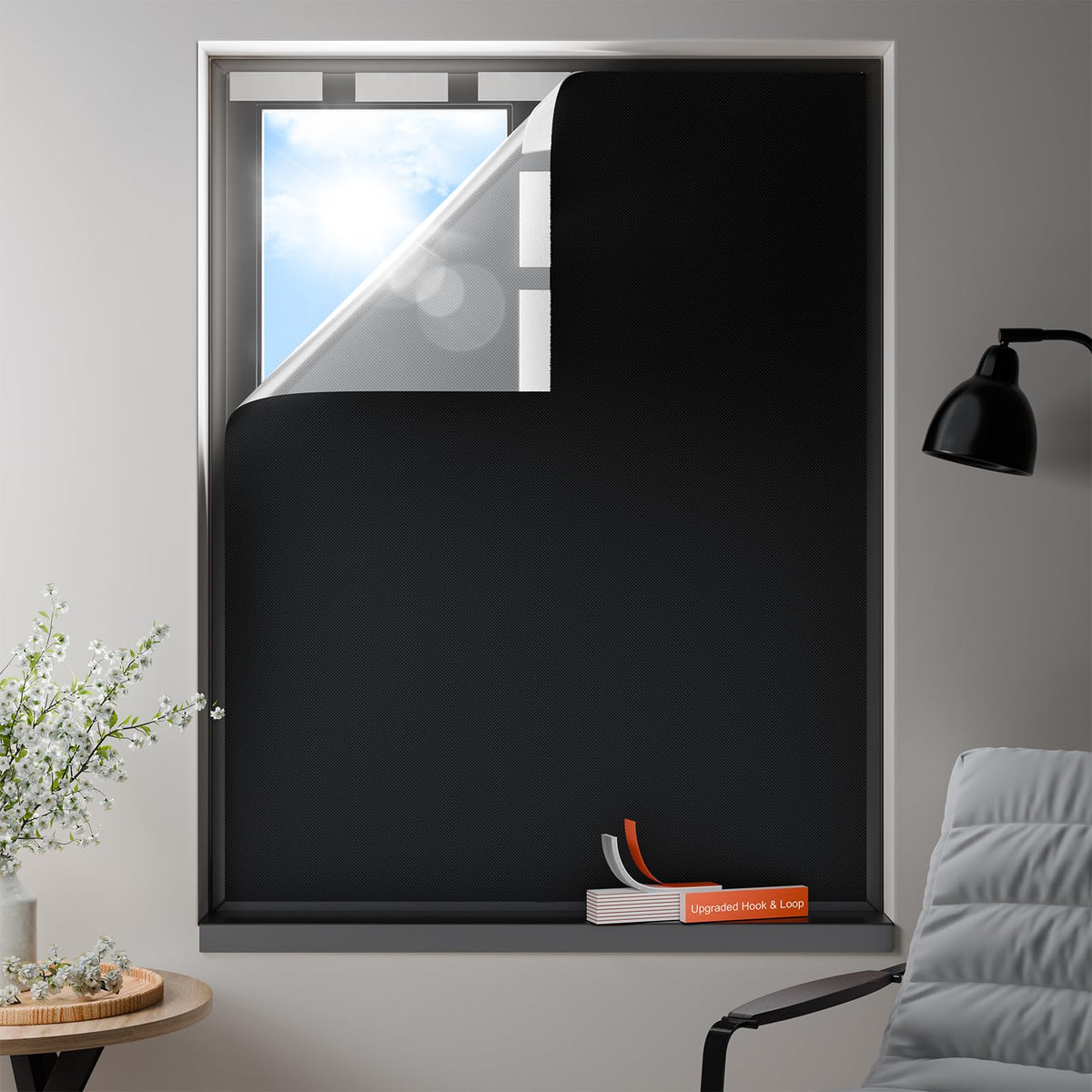 100 Blackout Curtains Portable No Drill Window Shades DIY - LEIYER Official Imagery - 1
