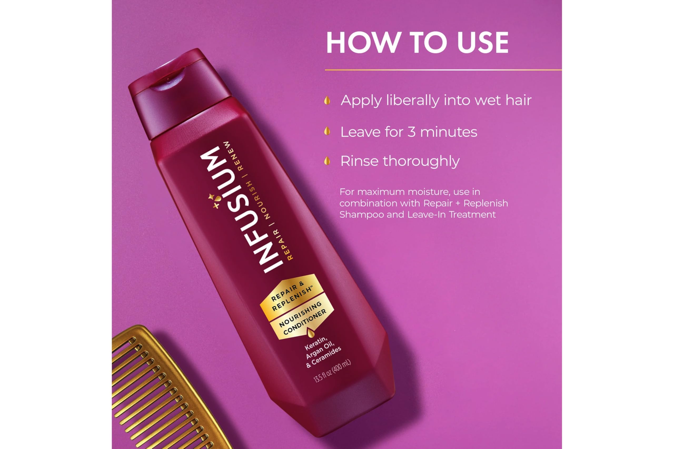 Infusium Moisturize & Replenish Shampoo and Conditoner 13.5oz Each