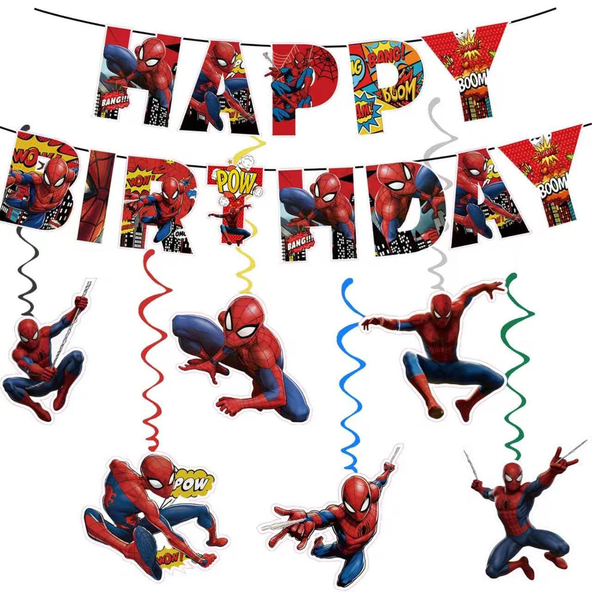 118 Pcs Spider Birthday Party Supplies Set Spider Theme - IKTMGFS Official Imagery - 6