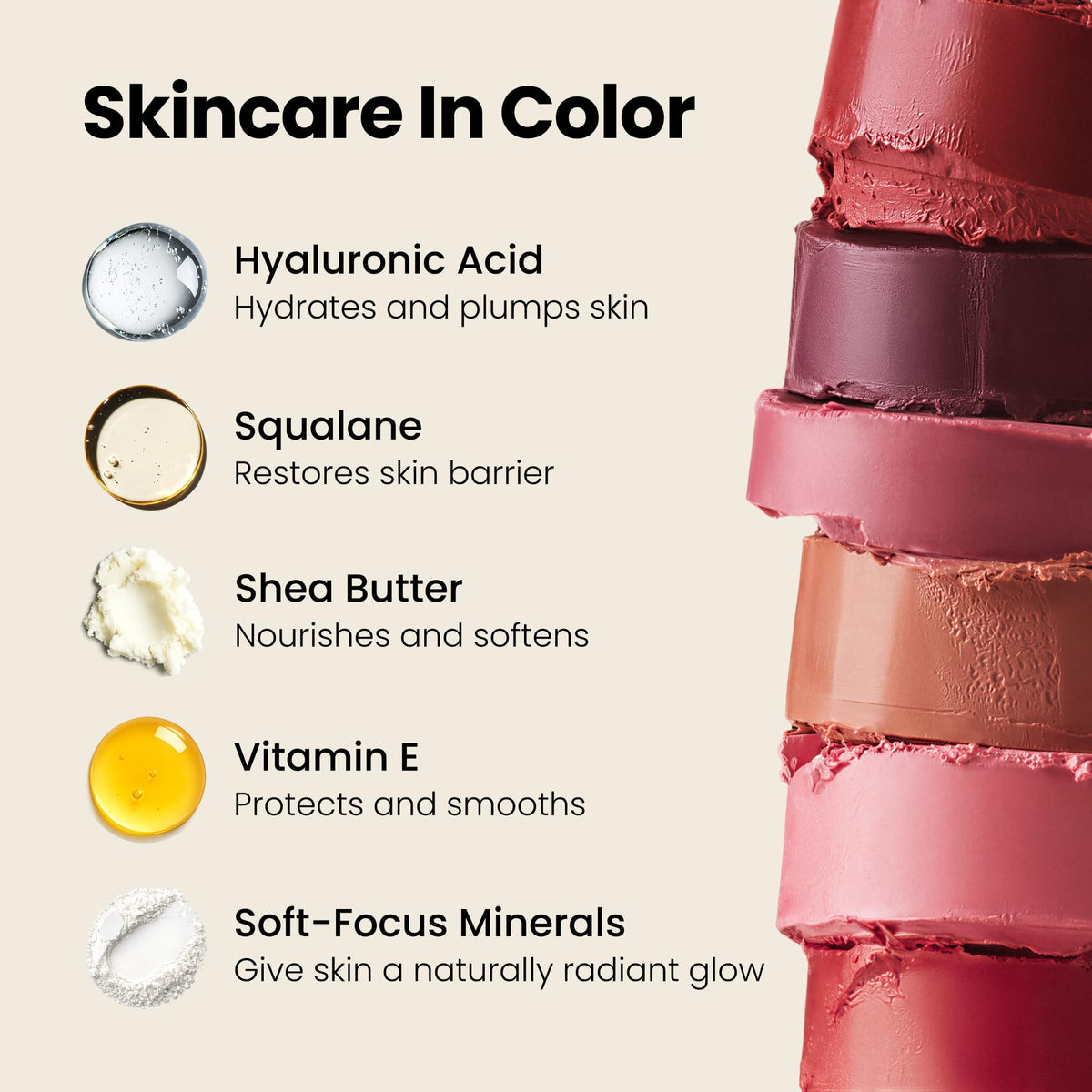 HushGlow Cream Blush Buildable Blush Stick Soft Rose - Hush Glow Official Imagery - 6