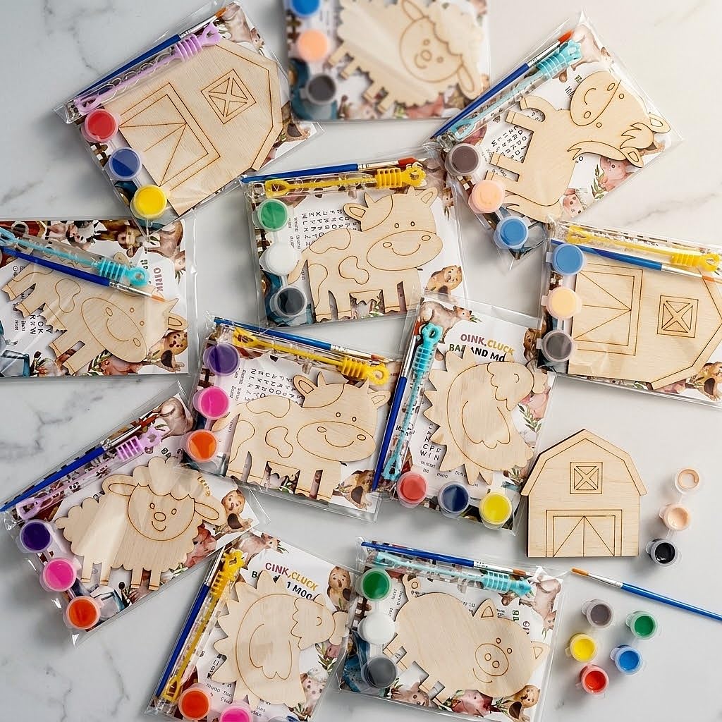 24PCS Farm Animals Party Favors - GEECOZYLIFE Official Imagery - 8