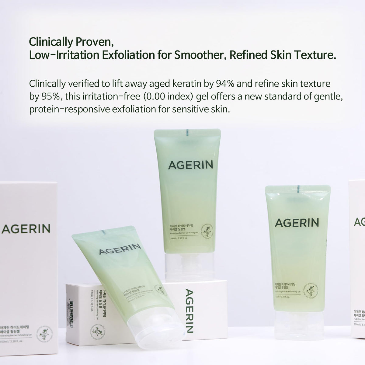 Hydrating Barrier Exfoliating Gel Smart Protein Responsive - AGERIN Official Imagery - 4