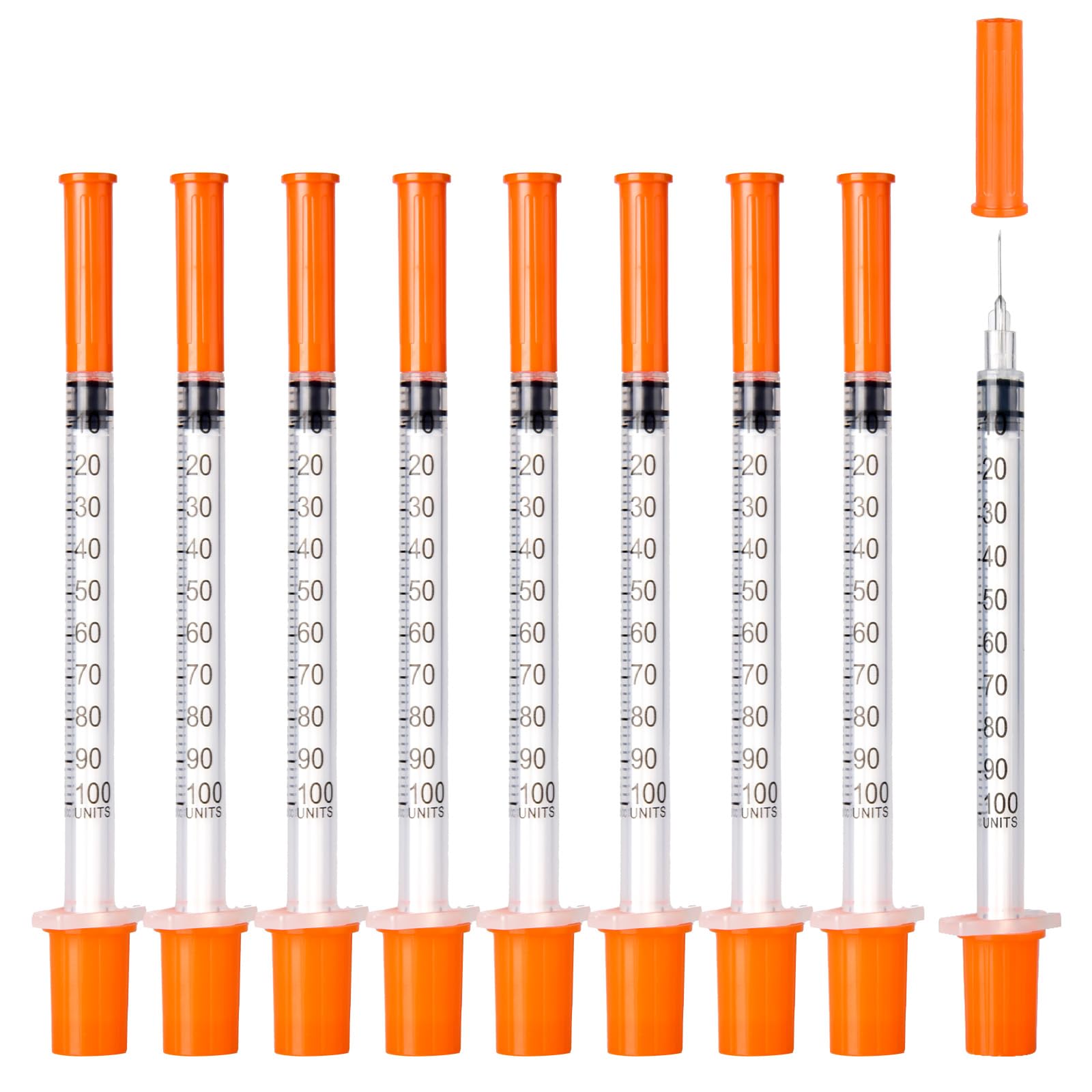 JIUPULL U-100 Syringes, 31G 5/16"   1ml/cc Disposable Syringe, 30 - JIUPULL Official Product View 8
