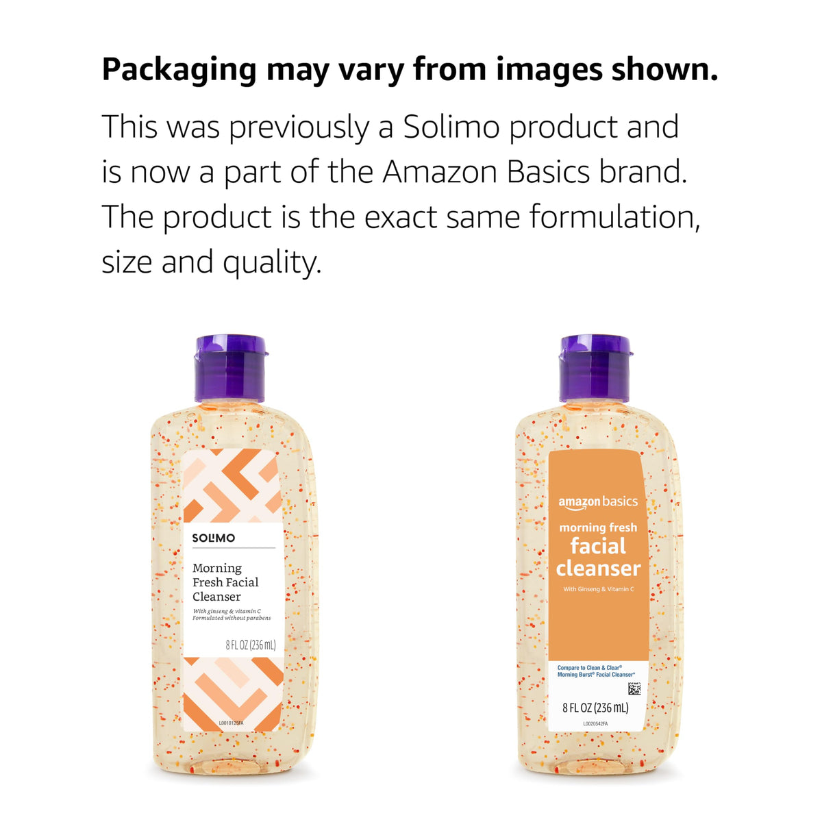 Amazon Basics Morning Fresh Facial Cleanser with Ginseng and - Amazon Basics Official Imagery - 3