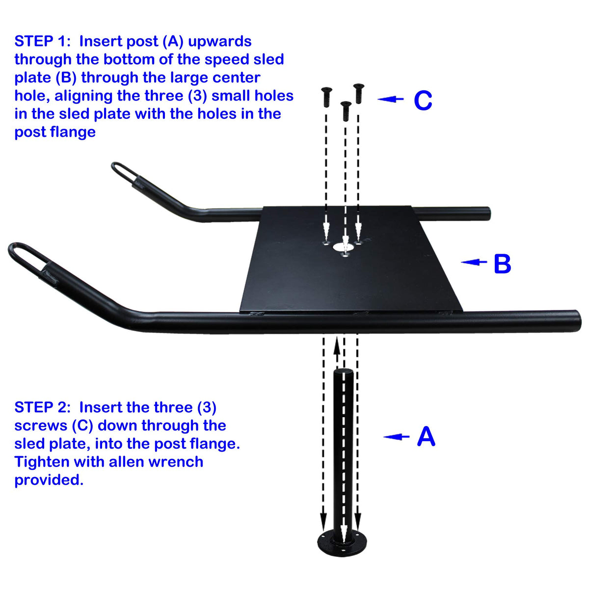 Bluedot Trading Power Running Training Speed Weight Sled - BlueDot Trading Official Imagery - 6